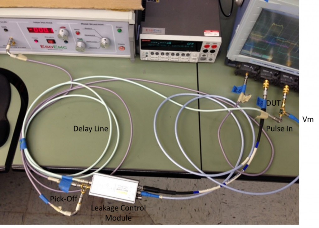 Figure 2 ESDEMC ES62X Series VF-TLP Delay Line Cable Arrangement