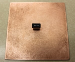 WiFi Device mounted inside TEM cell