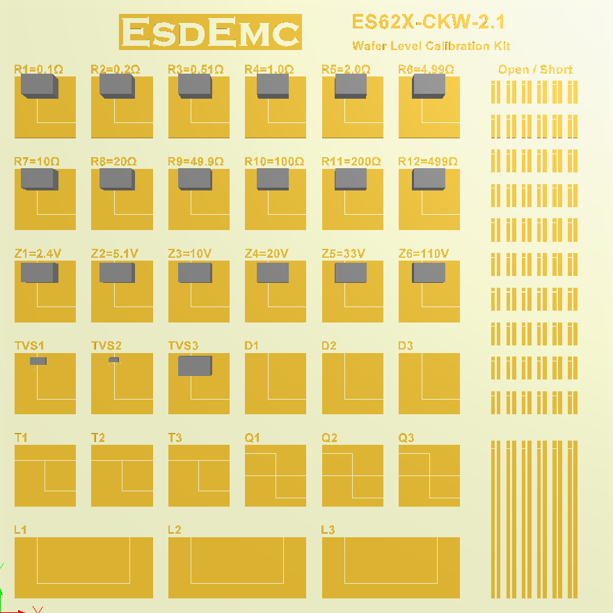 ES62X-CPW Wafer Level TLP SOLZ Calibration Kit
