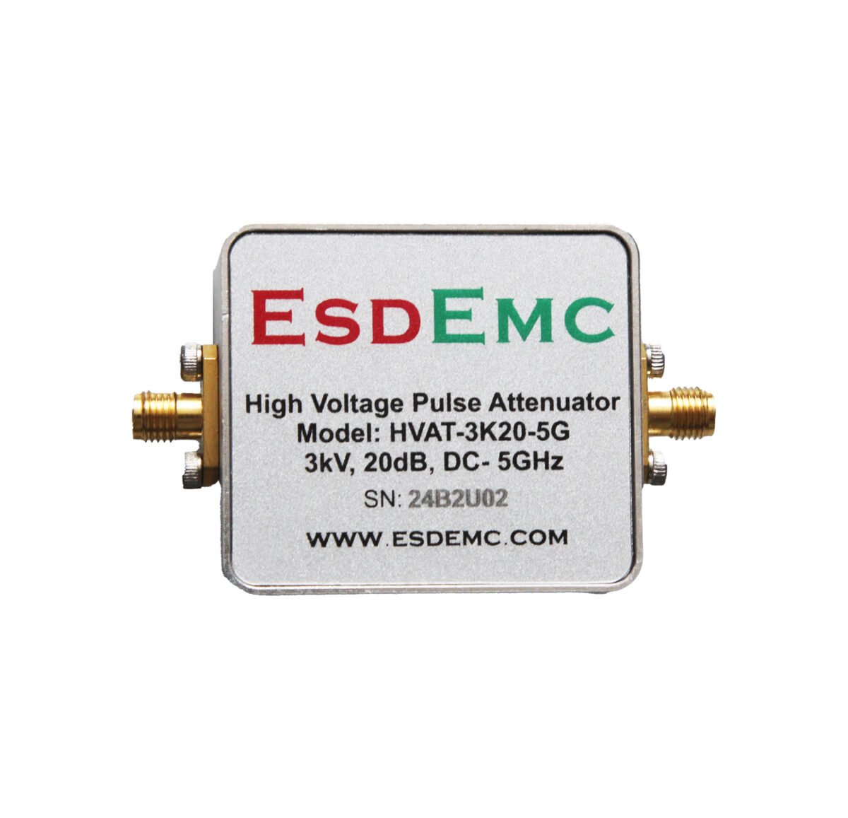 HVAT-3K20-5G High Voltage Pulse Attenuator (DC-5GHz, Up to 3kV)